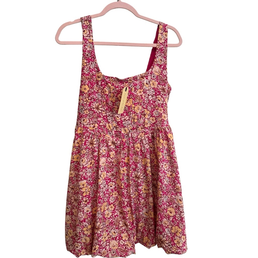 Band of the Free Floral Pink Mini Dress size medium